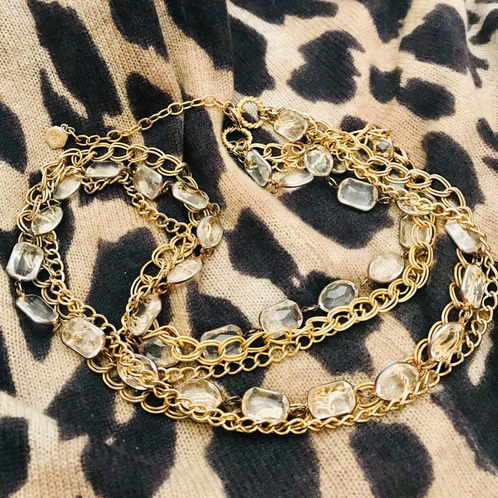 Vintage RJ Graziano Multi chain necklace